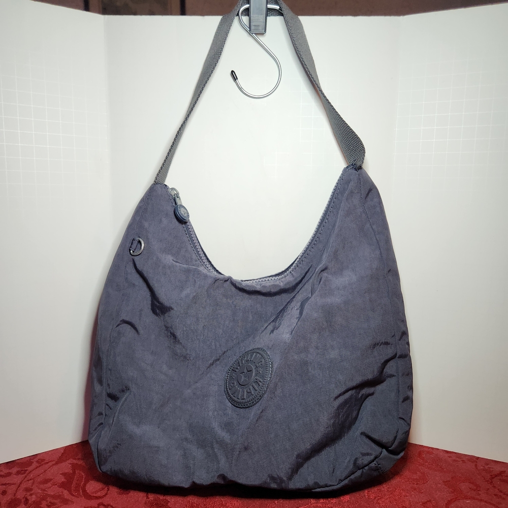 Kipling Isidora Grey Nylon Shoulder Bag NEEDS REPAIR